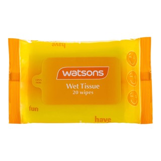 Watsons Yellow Wet Tissue 20 sheets