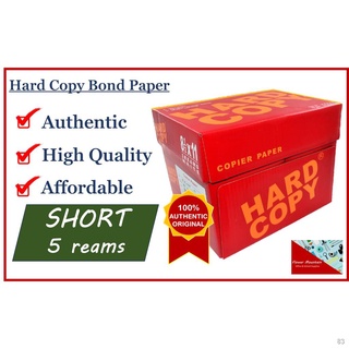 ✖▦❣Hard Copy Bond Paper / Short / 5 reams