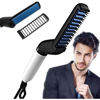 Electric Men Hair Comb Beard Hair Straightener Iron Brush
