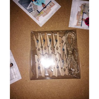 Wooden Clips + Twine for Scrap Booking!