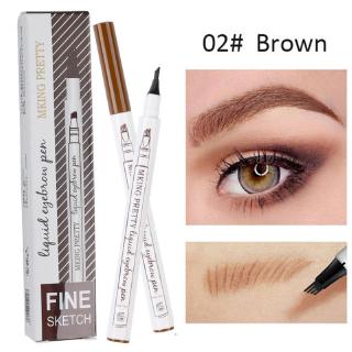 4 Colors Natural Eyebrow Pen Waterproof Four-Claw Eye Brow Liner Makeup Eyebrow Pencil Cosmetics (5)