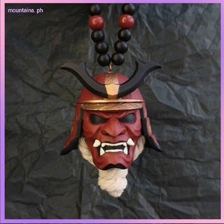 ❤New Japanese Oni Samurai Helmet Car Hanging Pendant Face Protective Samurai Masks