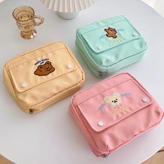 Bear storage box cute multi purpose pouches children’s large size pencil case (2)