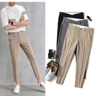 Men's Chinos Suit Korean Straight Slacks Formal Pants (1)