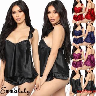 ✿soulmate✿-Sexy Lingerie Babydoll Underwear Women´s Sleepwear Chemise Nightwear Satin Silk