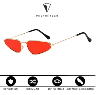 Protontech Korean Retro Red Sunglasses FREE Hard Case (3)