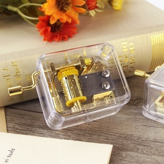 ▽Lovely Portable Transparent Music Box Party Gift Music Toy