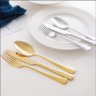 Stainless Steel Tableware Set Christmas Gift Gold Creative Flatware Set Cutlery Set