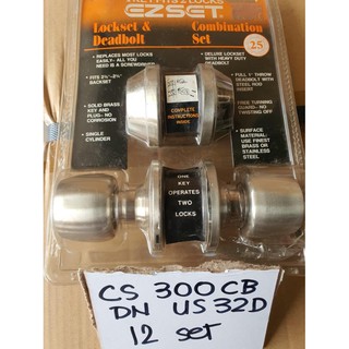 ezset combination lockset with deadbolt 300CB DN US32D