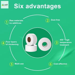【spot goods】 ♘Thick Large Toilet Paper Roll Household Soft Safe Wood Pulp Toilet Paper Tissue
