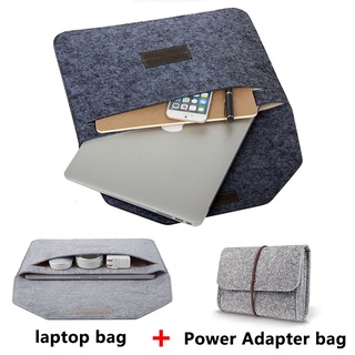 2 in 1 11- inch Ipad Macbook Air Pro notebook Portable Felt laptop storage Case bag Travel business Shockproof Bag