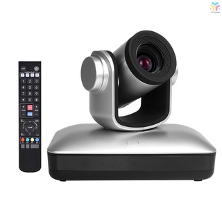 ۞IN STOCK HD Video Conference Cam Camera Full HD 1080P Auto Focus 10X Optical Zoom with 2.0 USB Web Cable Remote Control for Business Live Meeting Recording Training