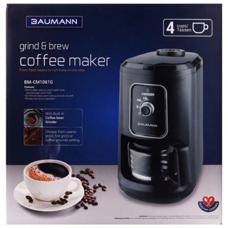 Grind and Brew Coffee Maker (BAUMANN) Coffee Maker with Gr