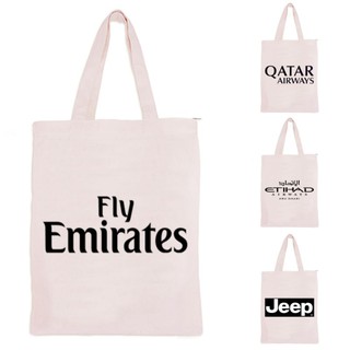 [HIGH QUALITY] FOOTBALL FLY EMIRATES QATAR AIRWAYS ETIHAD AIRWAYS INSPIRED JEEP TOTE BAG