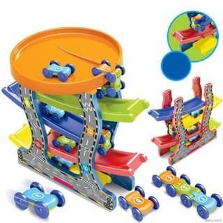 BBWORLD Plastic Ramp Race Track 4 Layer Slide Racing Cars Race Cars Toy For Children (2)