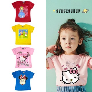 Baby T-shirt Kids Shirt Sleeve Cotton Tops Cartoon Character 3-5 years old