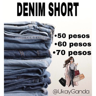 DENIM SHORT CHECK OUT HERE FOR LIVE SELLING LANG PO❤️