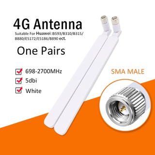 2pcs 4G LTE Antenna SMA Male External Antenna 5DBI SMA 4G Connector for Huawei Router Adapter