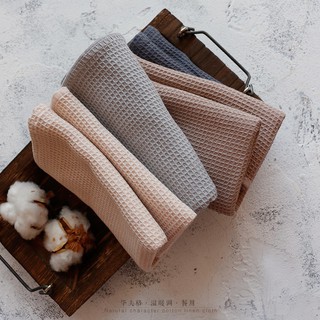 kitchen towel♦☈42X63cm Japanese Style Cotton Table Napkins Cotton Kitchen Waffle Pattern Tea Towel A