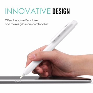 Protective Case Holder for Apple Pencil 1st with Built-in Clip,Retractable Tip Protection,Spring Button,Secures Cap (2)