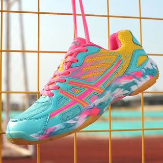 New dazzling color badminton shoes, ultralight training shoes, student sports shoes (1)