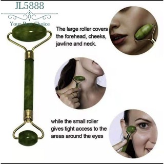 patchcoffeetea☇✟❁Guasha Facial Beauty Massage Tool Jade Roller Face Massager 100% material JL5888