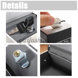 Security Dictionary Metal Book Case Cash Money Jewelry Safe Storage Box Key lock Convenient, compact and safe (6)