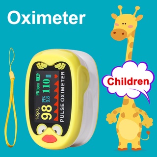 Rechargeable Children Finger Pulse Oximeter Kid Fingertip Pulse Oximeter With SPO2 PR PI Blood Oxygen Saturation Monitor