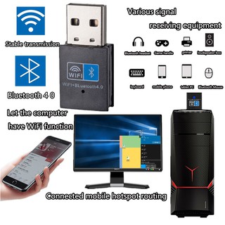 Wireless WiFi Bluetooth Adapter 2 in 1 adapter wifi dongle USB WiFi Adapter Receiver 2.4G Bl