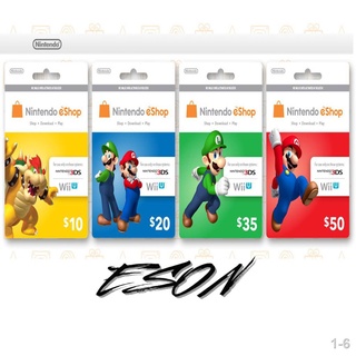 ✽Nintendo Eshop Digital Card Codes (US)