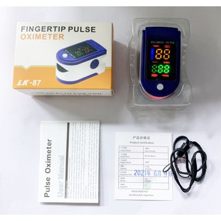 LK87 Finger clip oximeter blood oxygen saturation heart rate pulse detector oximeter Fingertip Home (4)