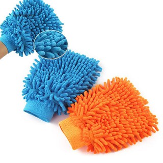 【Fast delivery】1Pc Car cleaning gloves Wash Washing Microfiber Chenille Auto Cleaning Glove MJ005 (2)