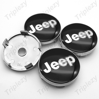 4pcs 60mm center wheel cover hub sticker auto parts for jeep-Wrangler Grand Cherokee Renegade Compass Cherokee Patriot
