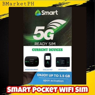 Smart Bro Pocket WiFI 5G Ready Sim FREE 1.5GB Fast Delivery
