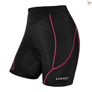Futo Lixada Women Bike Padded Shorts Cycling 3D Padded Underwear Bicycle Padding Riding Shorts Biking Underwear Shorts
