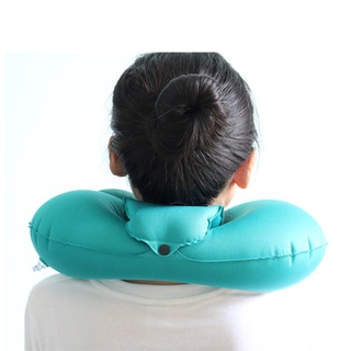 ω♁[Clearance] Inflatable U-pillow press travel neck pillow portable neck pillow travel pillow