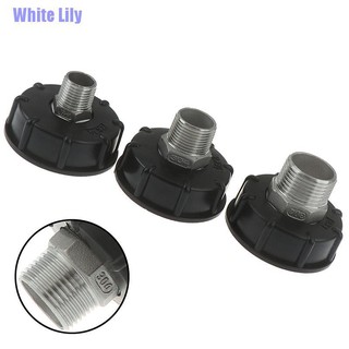 ☬☬White Lily 60Mm Thread Ibc Water Tank Adapter Garden Fittings Replacement 1/2" 3/4" 1"