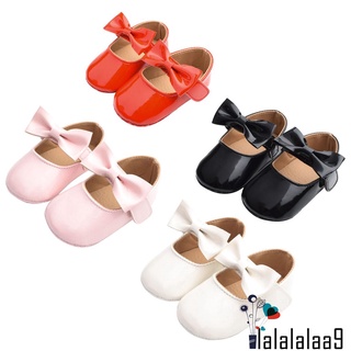 LA-Baby Girls Cute Moccasinss, Soft Sole Bowknot Flats Shoes, First Walkers Non-slip Princess Shoes