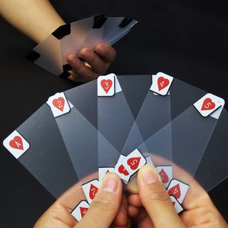 Creative Transparent Plastic Waterproof Poker Novelty Poker Index Playing Cards (1)