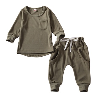 Baby clothingNew Toddler Baby Boys Girls Cotton Clothes Pullovers Tops Pants Tracksuit Outfits