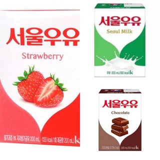 Seoul Korean Flavored Drink Chocolate, Milk, Strawberry
