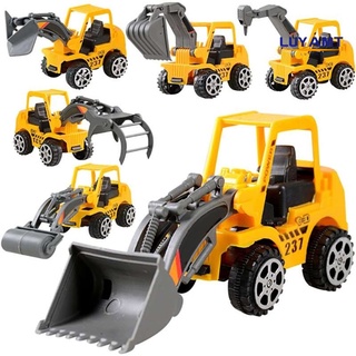 COD Kids Truck Mini Engineering Vehicle Car Model Excavator Boy Educational Toy Gift