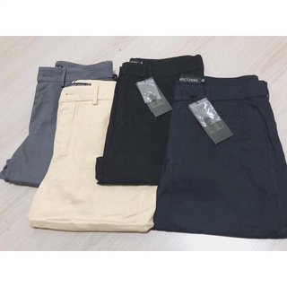 Ready Stock┋Chino Pants for Men Quality 4 Colors Cotton Soft Regular Size Roll-up Slacks Trouser