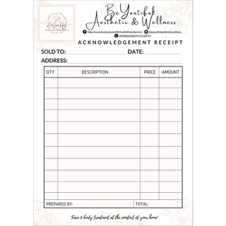 A4 PAPER❉✆☃Personalized Receipt Non-Official (50 sheets/pad) (3)