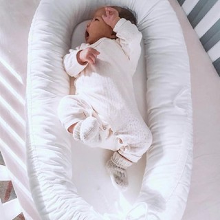 Portable Baby Nest Cotton Baby Lounger for Newborn Crib Travel Bed Bebe Cocoon Bed Bassinet Bumper