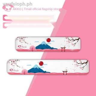 *NEW* AKKO Mt. Fuji cherry pink hand rest mechanical keyboard computer palm mouse wrist gaming 87 ke (1)