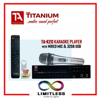 Titanium Audio Karaoke player DIVA TA-K20 (32GB powered by Mediacom) USB Multimedia Karaoke Player