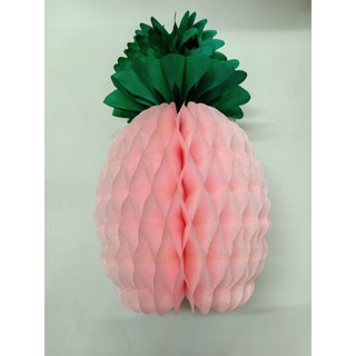 Paper Honeycomb Lantern Pineapple Design (4)