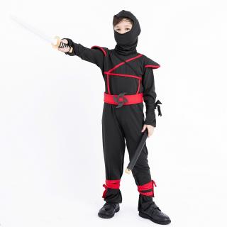 Boy Ninja Costume Japanse Avenger Martial Samurai Assassin Set for Kids Halloween Fancy Dress