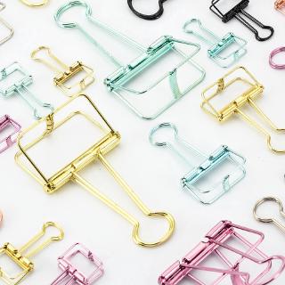 1PC Mini Stationery Hollow Out Binder Clips Paper Clips Notes Letter Notebook DIY Bookmark Material